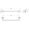 Держатель полотенец VITRA ORIGIN, цвет медный A4488626